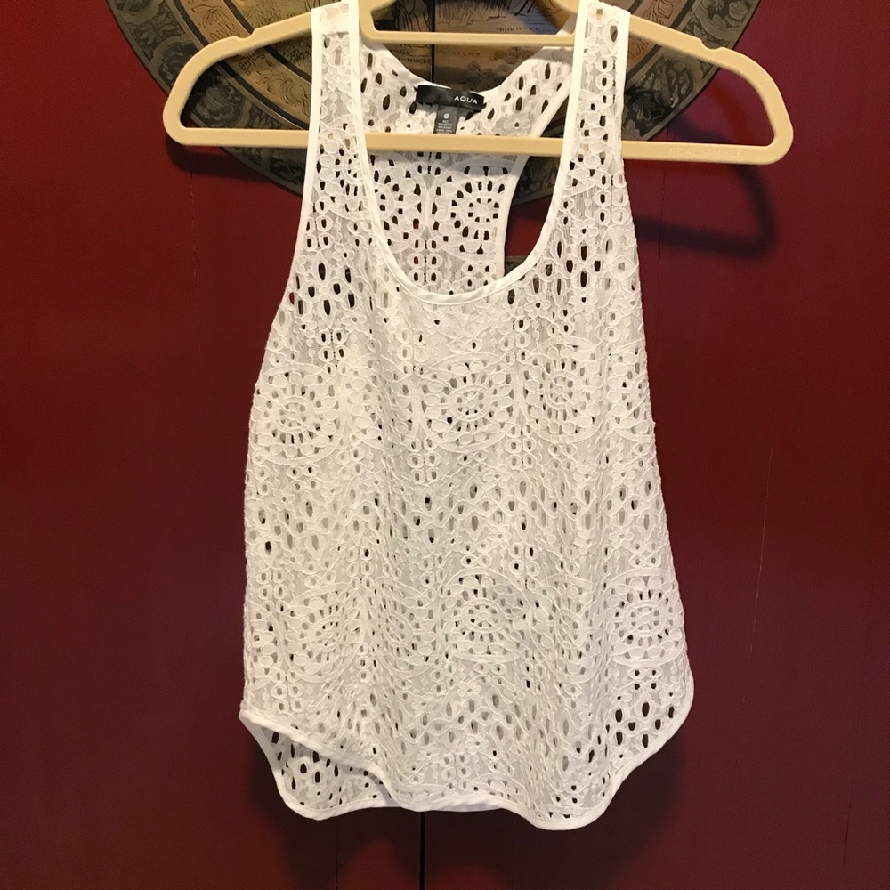 White mesh tank